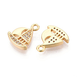 Латунные микро проложить кубического циркония подвески KK-N263-111G