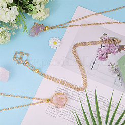 3 шт. 301 нержавеющая сталь кабельные цепи макраме мешочек пустой держатель камней для изготовления подвесок ожерелий MAK-CA0001-18G