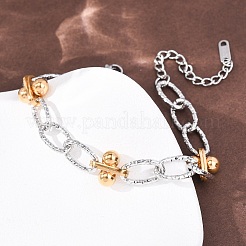 201 браслет-цепочка из нержавеющей стали&nbsp;LS-BJEW-P378-01A-A