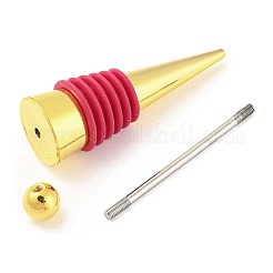 Tappo per vino rosso in lega con perline fai da te&nbsp;AJEW-Z016-03A-G