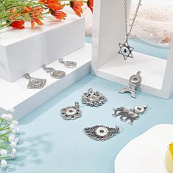 9 шт. 9 стильных литого сплава защелкивающиеся большие подвески&nbsp;FIND-GF0004-30