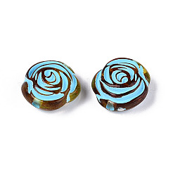 Окрашенные прозрачные акриловые бусины OACR-T029-03A