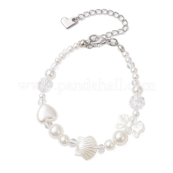 Браслеты из искусственного жемчуга из АБС-пластика для женщин&nbsp;BJEW-JB11872-01