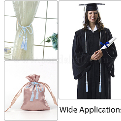 3 шт. 3-цветная полиэстеровая двухконечная веревка с кисточками для выпускников&nbsp;FIND-CN0001-84