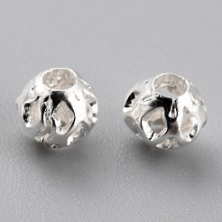 Долговечные латунные бусины с полым покрытием KK-O133-003A-S