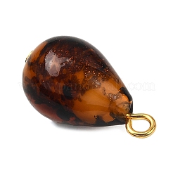 Ручной работы подвески золотые бусины песка&nbsp;PALLOY-JF04372-02