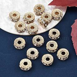 Стойки обшивки плоские круглые литые горный хрусталь бисер&nbsp;LS-RB-D293-02LG