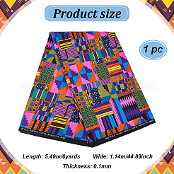 Ткань из полиэстера с восковой печатью Kente DIY-WH0308-488