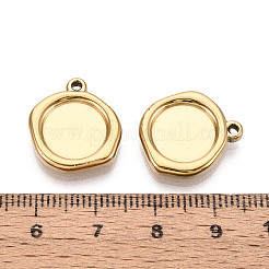 Оправы для подвесок из нержавеющей стали 304 в виде кабошонов&nbsp;X-STAS-T067-70A-G