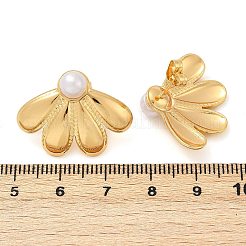 Серьги-гвоздики из АБС-пластика с жемчугом и нержавеющей сталью 304&nbsp;LS-STAS-D368-01D-G