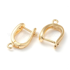 U-образные латунные серьги-кольца с застежкой сзади&nbsp;KK-J278-39G