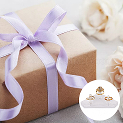 3-слотовые прозрачные акриловые подставки для колец для пальцев RDIS-WH0018-04