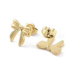 Серьги-гвоздики из нержавеющей стали 304 с ионным покрытием (IP) EJEW-P258-15G