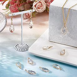 10 шт. подвески из латунного стекла KK-BC0001-93