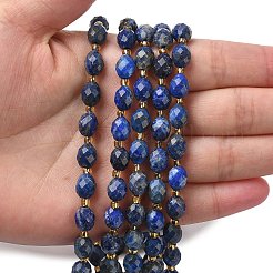 Окрашенные природные лазурит бисер пряди G-F809-A35-01