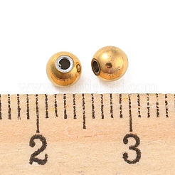 Ионное покрытие (ip) 304 нержавеющая сталь разделительные бусины&nbsp;STAS-L187-4mm-09G