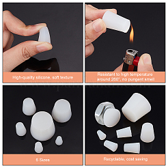 Заглушка из твердого силикона для пробирок AJEW-BC0003-74