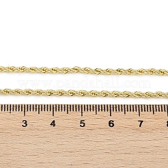 Ожерелье из латунной веревочной веревки для женщин NJEW-P265-15G