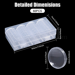 Пластиковые коробки для сбора монет AJEW-WH0270-271B