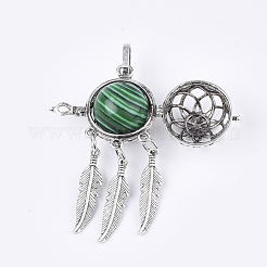 Подвески из сплава с клеткой&nbsp;G-S246-16