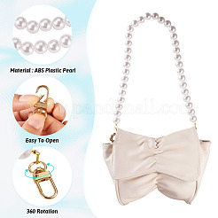 3 шт. 3 размера из АБС-пластика с имитацией жемчуга для сумок с цепочками&nbsp;HJEW-TAC0068