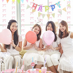 Подвесная лента из полиэстера с бантом&nbsp;DIY-WH0349-504C