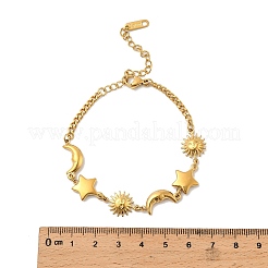 Браслеты из нержавеющей стали 304 для женщин BJEW-A052-01G