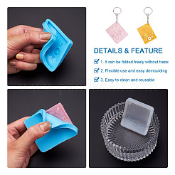 40шт прямоугольник с mp3-плеером силиконовые Молды своими руками DIY-BG0001-15