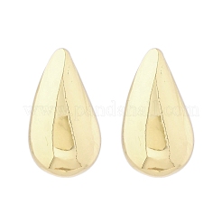 Серьги-гвоздики из латуни в форме каплевидной формы EJEW-Q015-20A-G