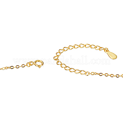 925 ожерелье с подвеской из листового серебра с фианитом TS-N272-G