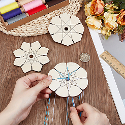 3 шт. 3 стиля деревянные 7 подставки для браслетов дружбы ODIS-PH0001-89