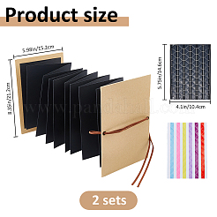 2 шт. прямоугольных бумажных фотоальбомов для журналов&nbsp;AJEW-FH0007-25B