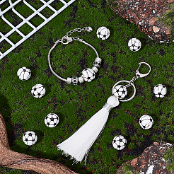 60шт окрашенные европейские бусины из натурального дерева WOOD-UN0001-21