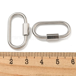 Ciondoli con moschettone a vite in acciaio inossidabile 304 anti-ossidazione&nbsp;STAS-C092-05G-P