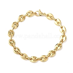 Браслеты-цепочки в форме свиного носа из нержавеющей стали 304 для женщин&nbsp;BJEW-F527-09G