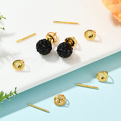 6 комплект из 925 серебряных гаек для ушей со штифтами&nbsp;STER-BBC0008-58G