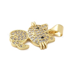 Латунные микро проложить кубического циркония подвески&nbsp;KK-P293-12G