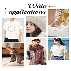 5 шт. Компьютеризированная вышивка ткань утюгом / пришить патчи&nbsp;DIY-LP0001-13B