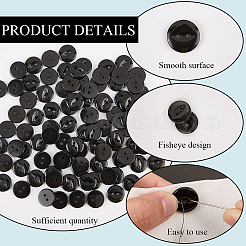 100 шт. пуговицы из смолы с 2 отверстиями BUTT-CY0001-23B