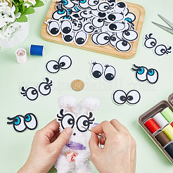 32 шт. 4 стиля тканевых заплаток для пришивания и утюжки&nbsp;DIY-HY0002-54