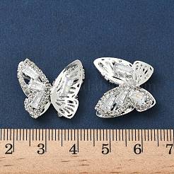 Латунные микро проложить кубического циркония бусы KK-S336-14S-C