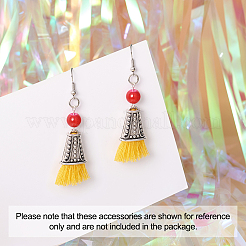 Концы / терминаторы шнуров из сплава тибетского стиля TIBE-TA0001-15