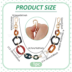 Геометрические акриловые цепочки для кошелька&nbsp;AJEW-WH0348-911