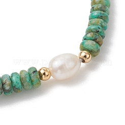 Эластичные браслеты из натурального кунжутного яшмы и культивированного пресноводного жемчуга для женщин.&nbsp;BJEW-JB13322-02
