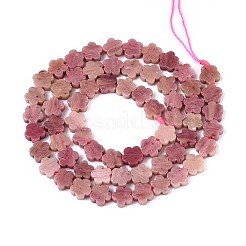 Природные родонит бисер нитей G-N257-24A-09