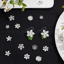 70 шт. 7 стилей латунных колпачков для бусин KK-BBC0003-55