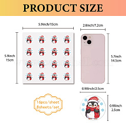 8 шт. пластиковые водонепроницаемые самоклеящиеся наклейки с картинками&nbsp;DIY-WH0428-169