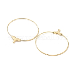 Латунная фурнитура для хооп серег&nbsp;KK-H503-30G