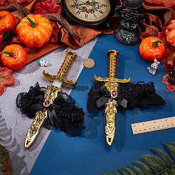 Пластиковые игрушечные мечи для костюмированной вечеринки на Хэллоуин&nbsp;AJEW-WH0348-981A