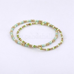 2шт 2 стиля бохо стеклянные бусины стрейч браслет наборы&nbsp;BJEW-SW001588